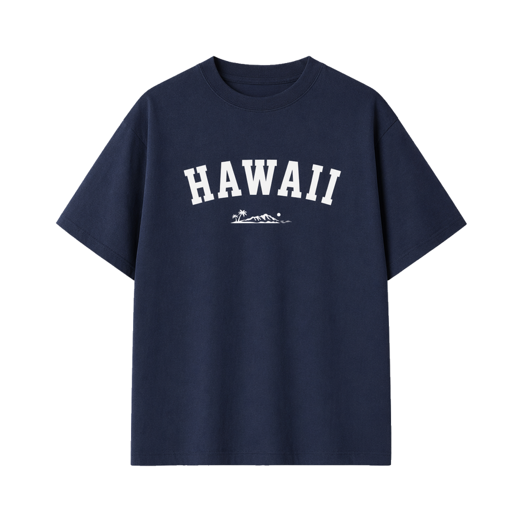 Collection 9 Hawaii Essential Cotton T-Shirt - Navy Blue front