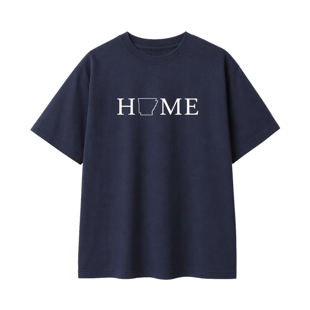 Collection 5 Arkansas Essential Cotton T-Shirt - Navy Blue front