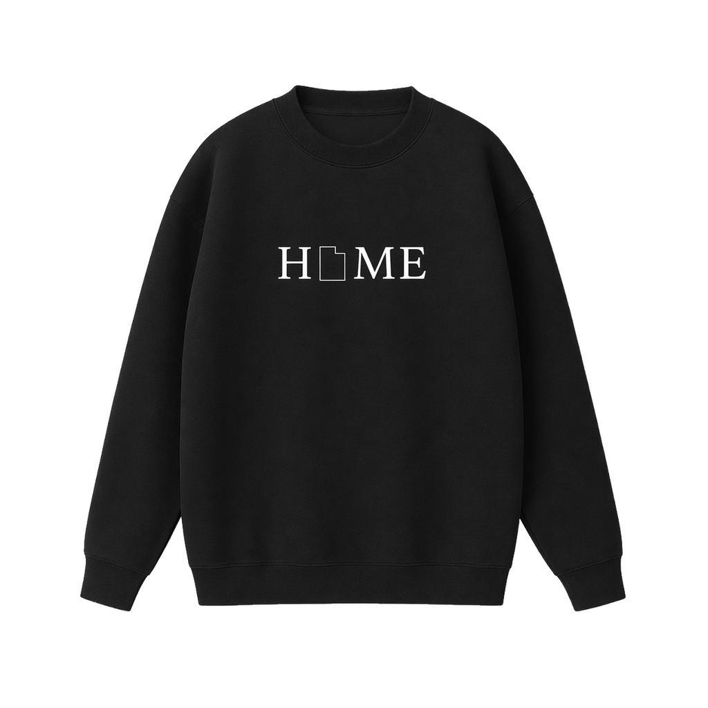 Collection 5 Utah Essential Heavyweight Crewneck Sweatshirt - Black front
