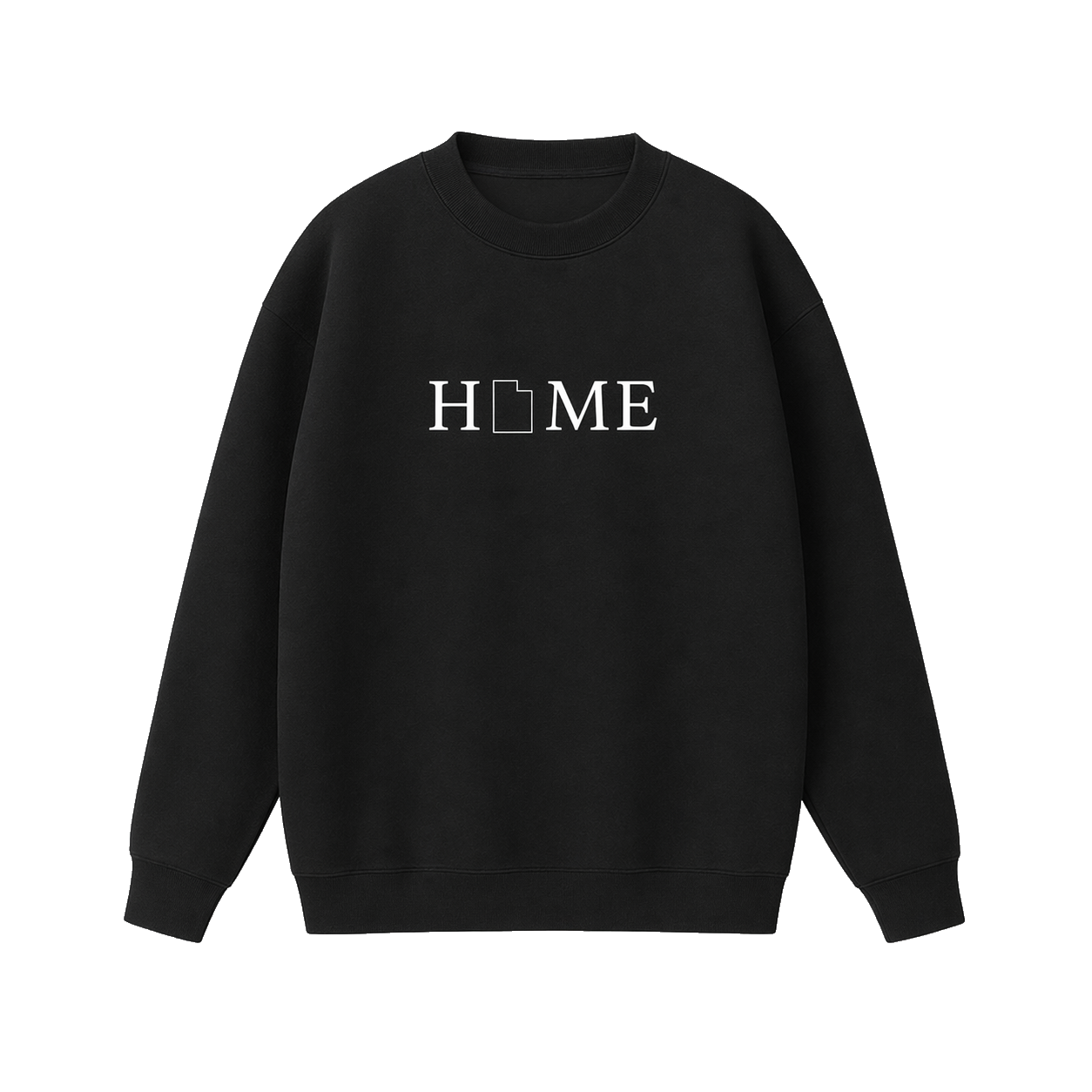 Collection 5 Utah Essential Heavyweight Crewneck Sweatshirt - Black front