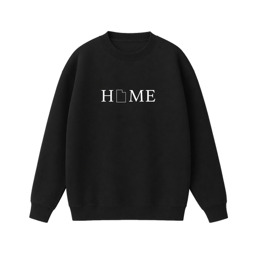 Collection 5 Utah Essential Heavyweight Crewneck Sweatshirt - Black front