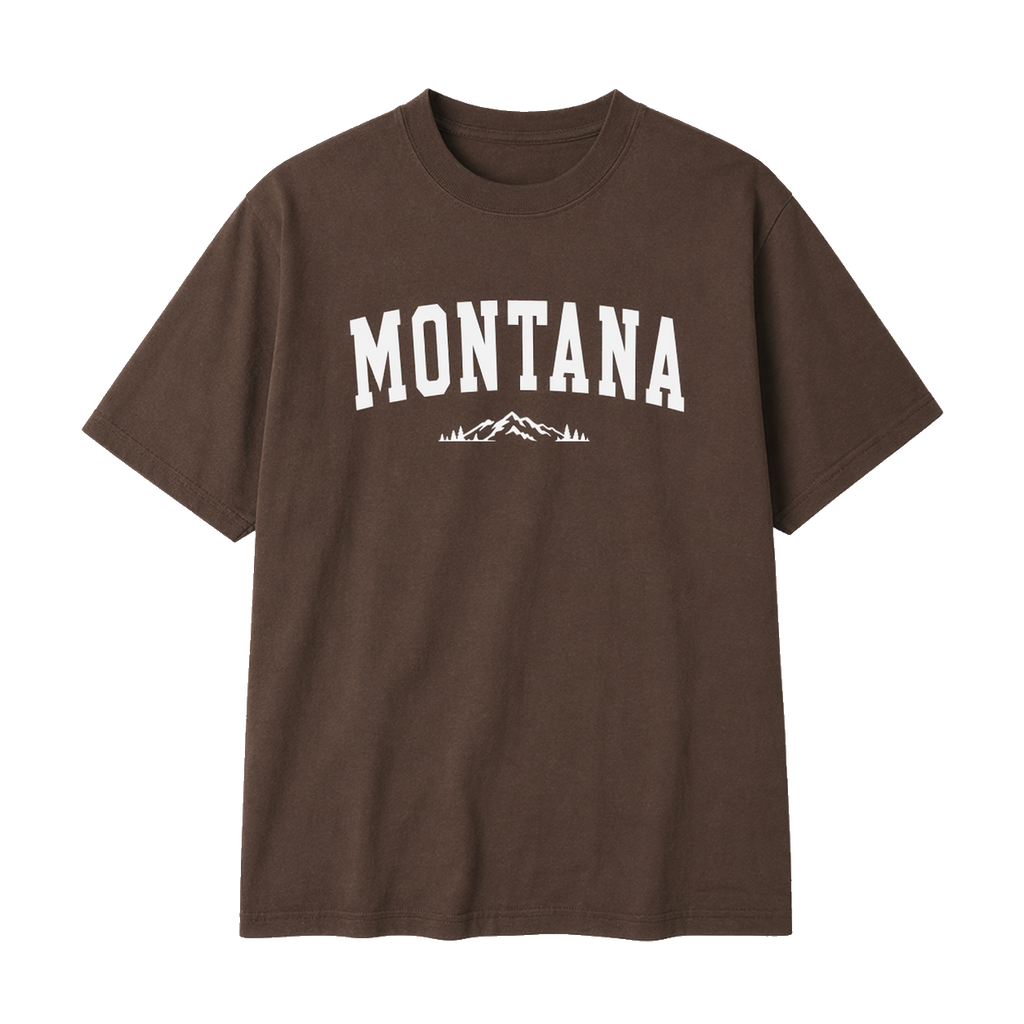 Collection 9 Montana Essential Cotton T-Shirt - Coffee front