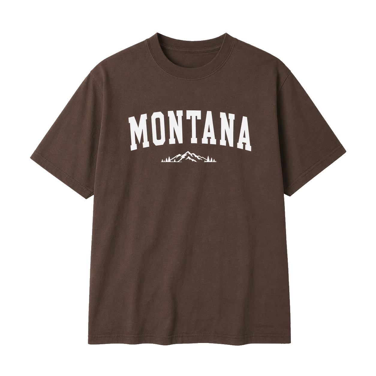 Collection 9 Montana Essential Cotton T-Shirt - Coffee front