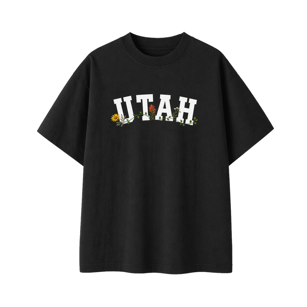 Collection 10 Utah Essential Cotton T-Shirt - Black front
