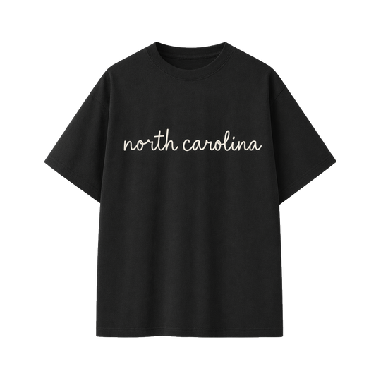 Collection 3 North Carolina Essential Cotton T-Shirt - Black front