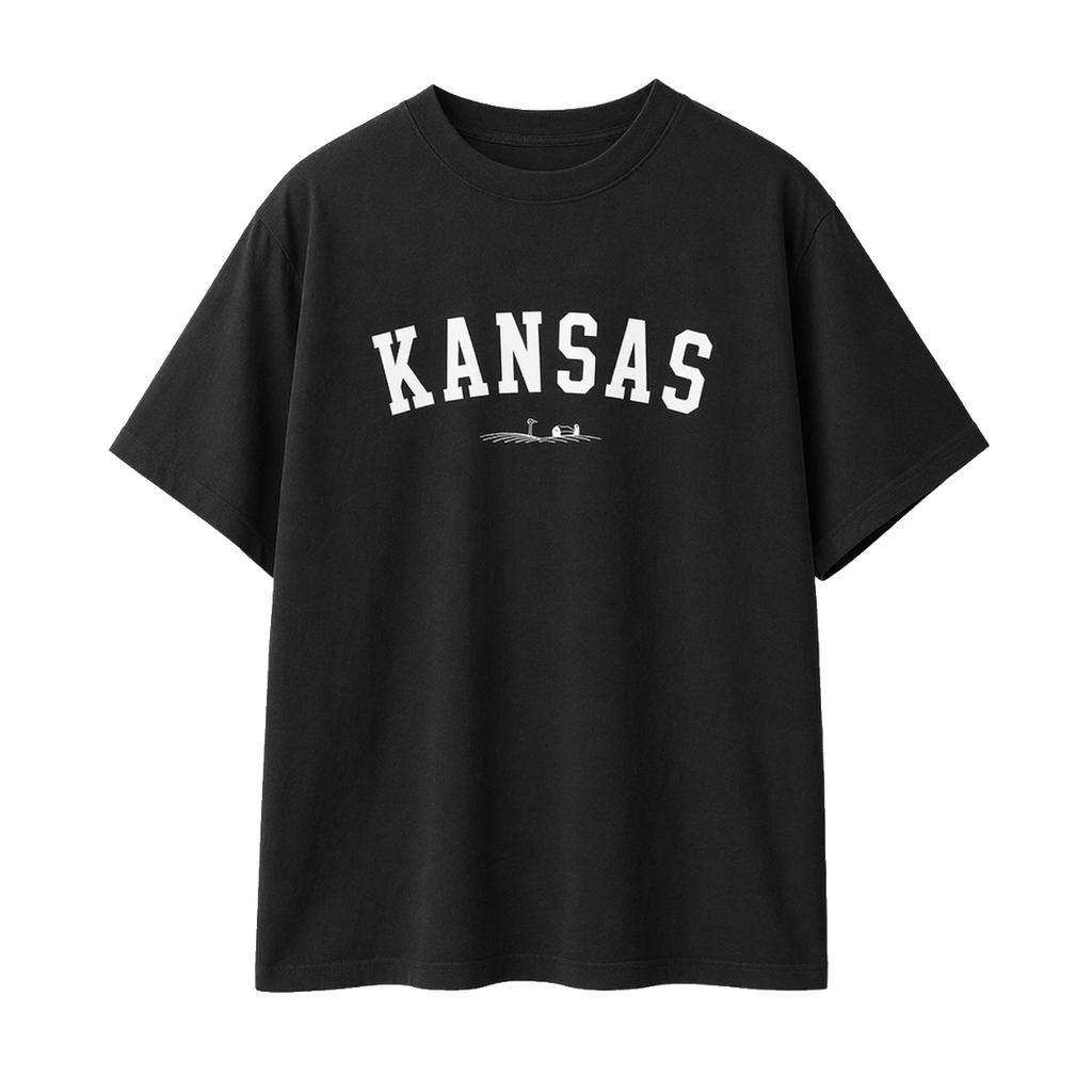 Collection 9 Kansas Essential Cotton T-Shirt - Black front