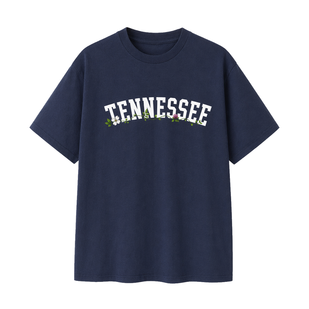 Collection 10 Tennessee Essential Cotton T-Shirt - Navy Blue front