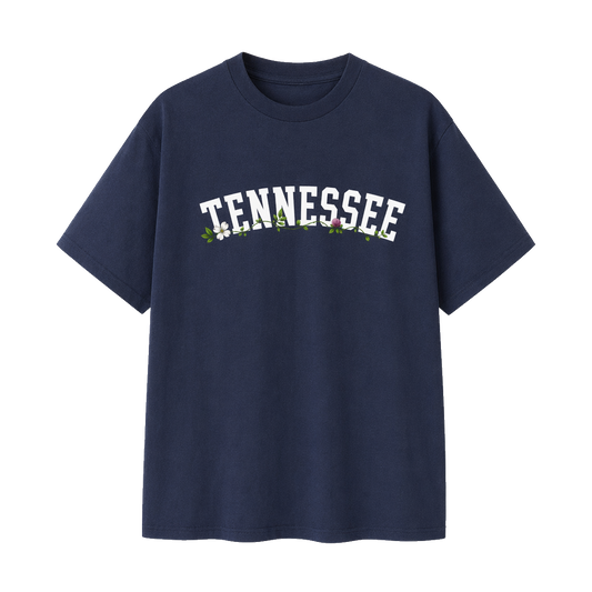 Collection 10 Tennessee Essential Cotton T-Shirt - Navy Blue front