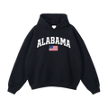 Collection 2 Alabama Oversize Fleeced Hoodie - Black front
