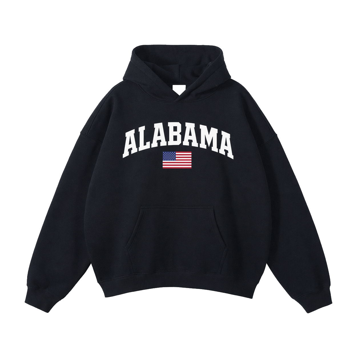 Collection 2 Alabama Oversize Fleeced Hoodie - Black front