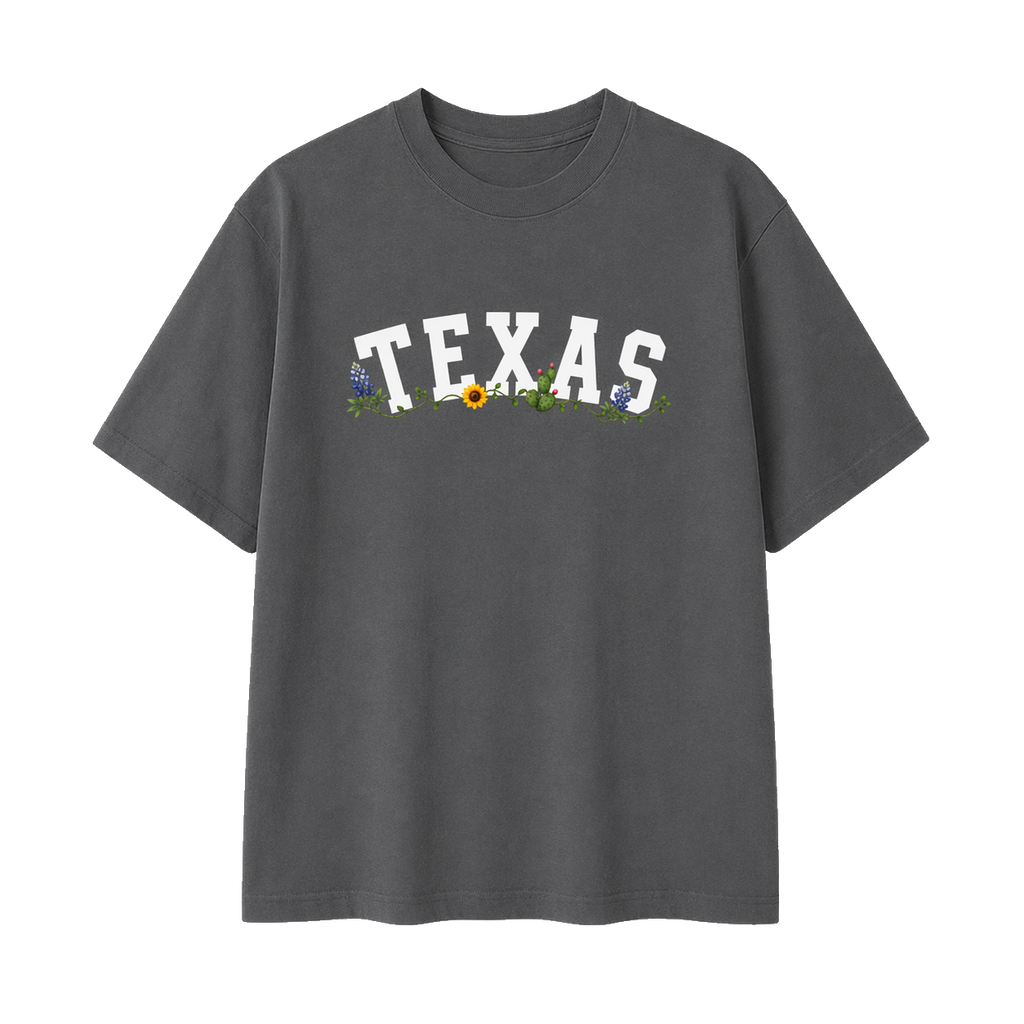 Collection 10 Texas Essential Cotton T-Shirt - Dark Gray front