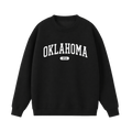 Collection 4 Oklahoma Essential Heavyweight Crewneck Sweatshirt - Black front