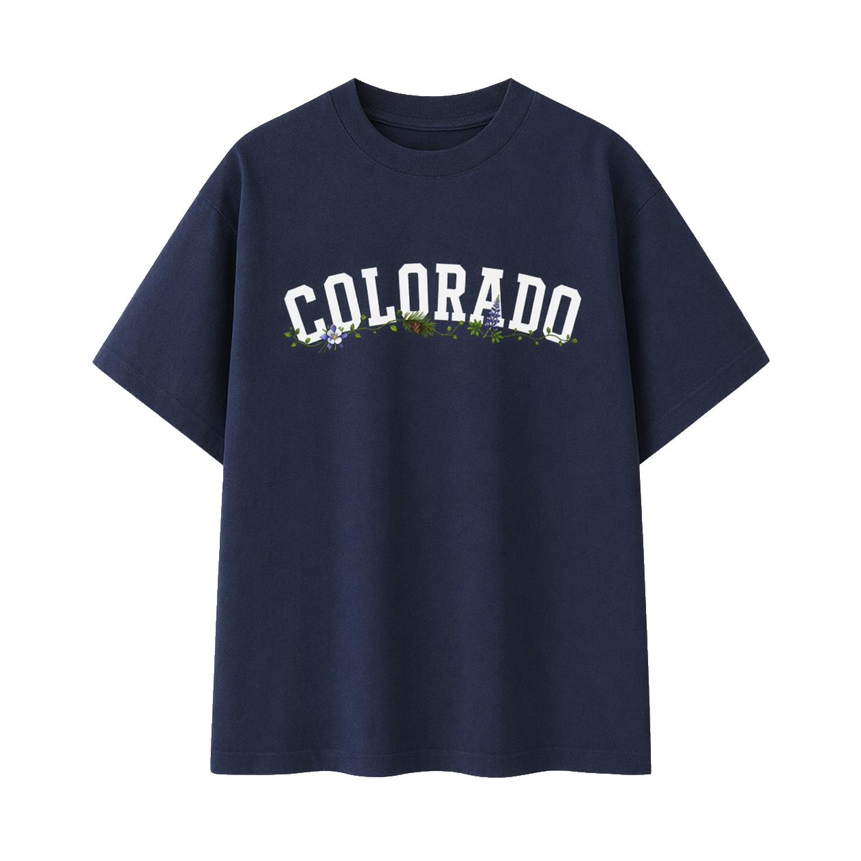 Collection 10 Colorado Essential Cotton T-Shirt - Navy Blue front