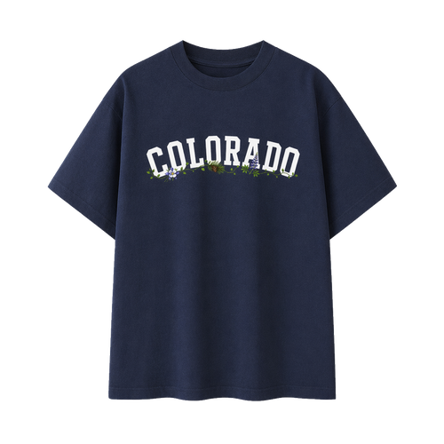 Collection 10 Colorado Essential Cotton T-Shirt - Navy Blue front