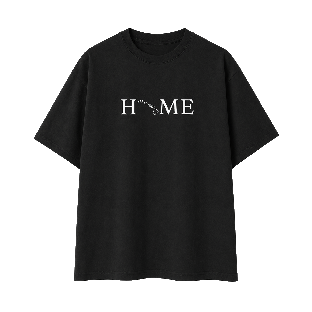 Collection 5 Hawaii Essential Cotton T-Shirt - Black front