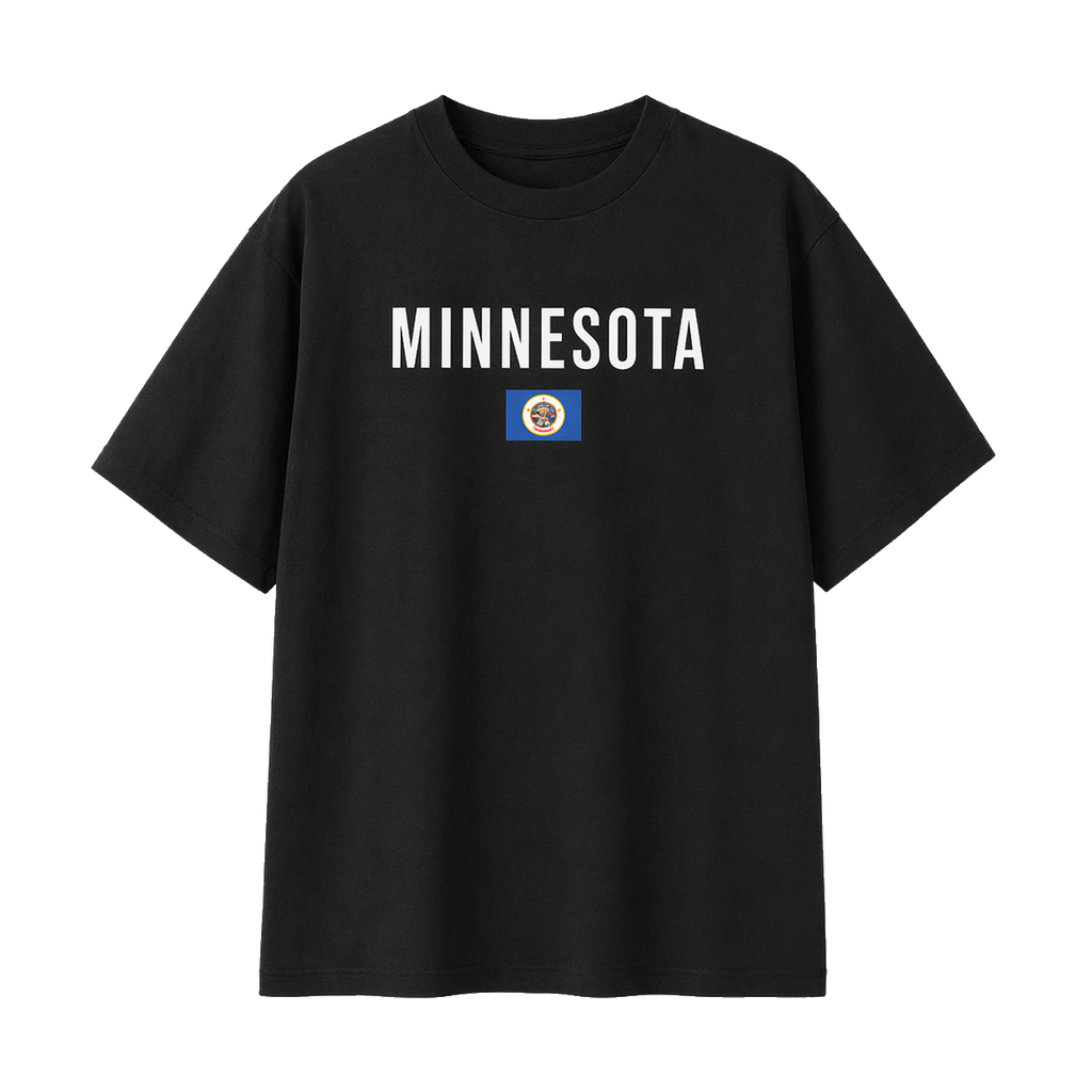 Collection 7 Minnesota Essential Cotton T-Shirt - Black front