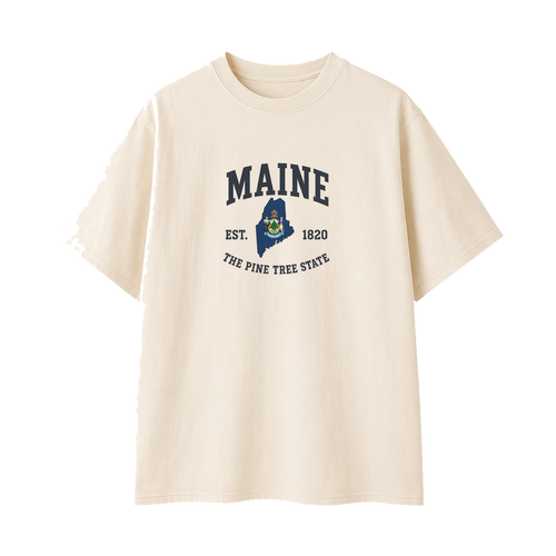 Collection 8 Maine Essential Cotton T-Shirt - Apricot front