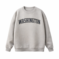 Collection 1 Washington Essential Heavyweight Crewneck Sweatshirt - Gray front