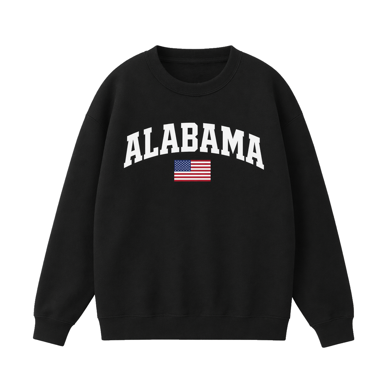 Collection 2 Alabama Essential Heavyweight Crewneck Sweatshirt - Black front
