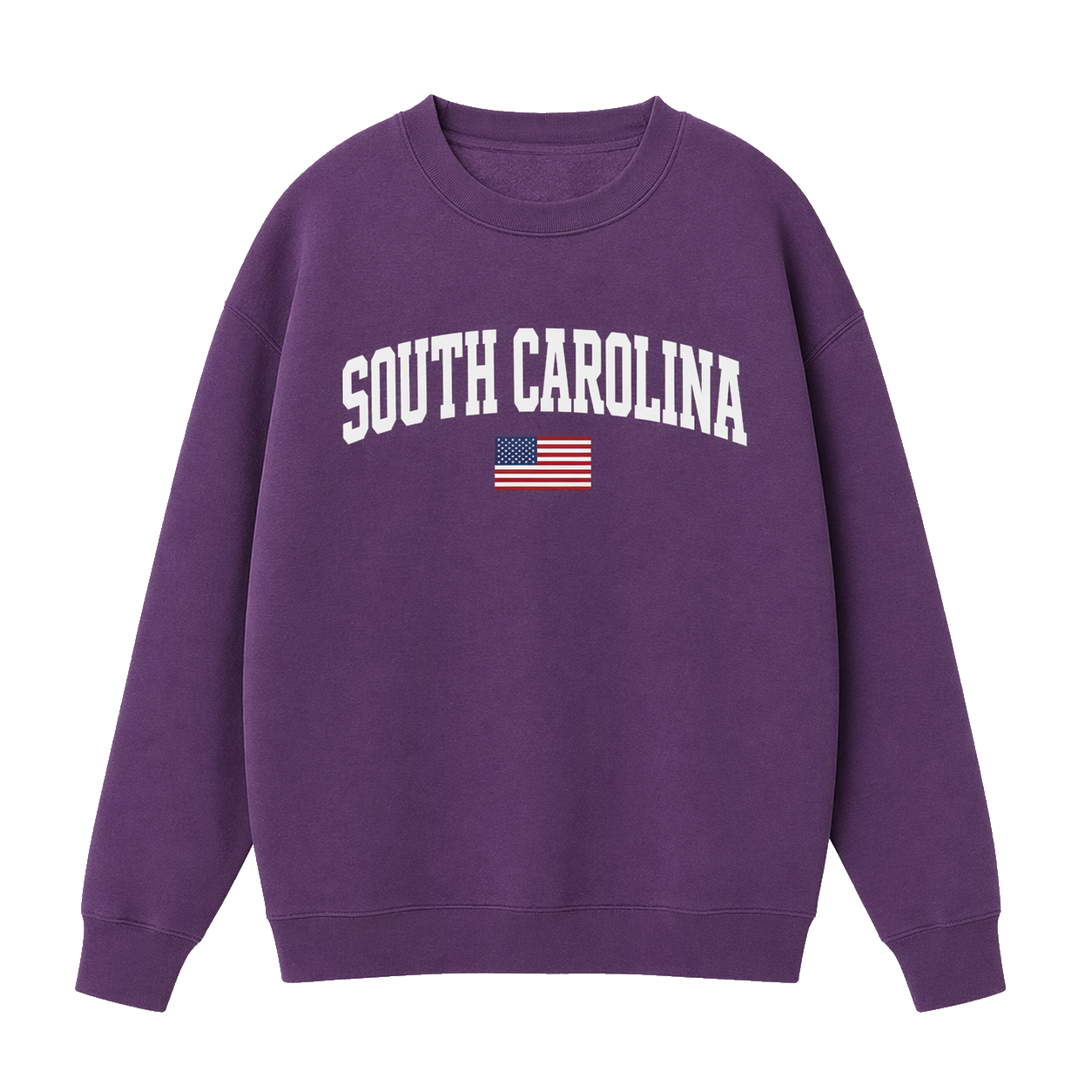Collection 2 South Carolina Essential Heavyweight Crewneck Sweatshirt - Purple front
