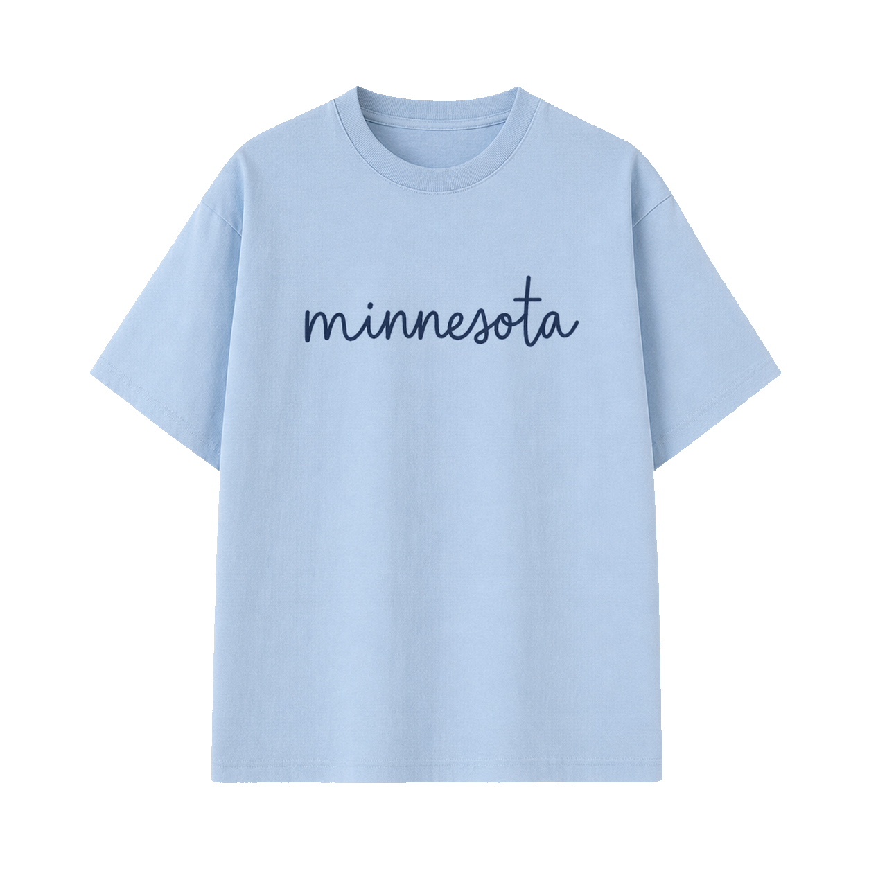 Collection 3 Minnesota Essential Cotton T-Shirt - Light Blue front