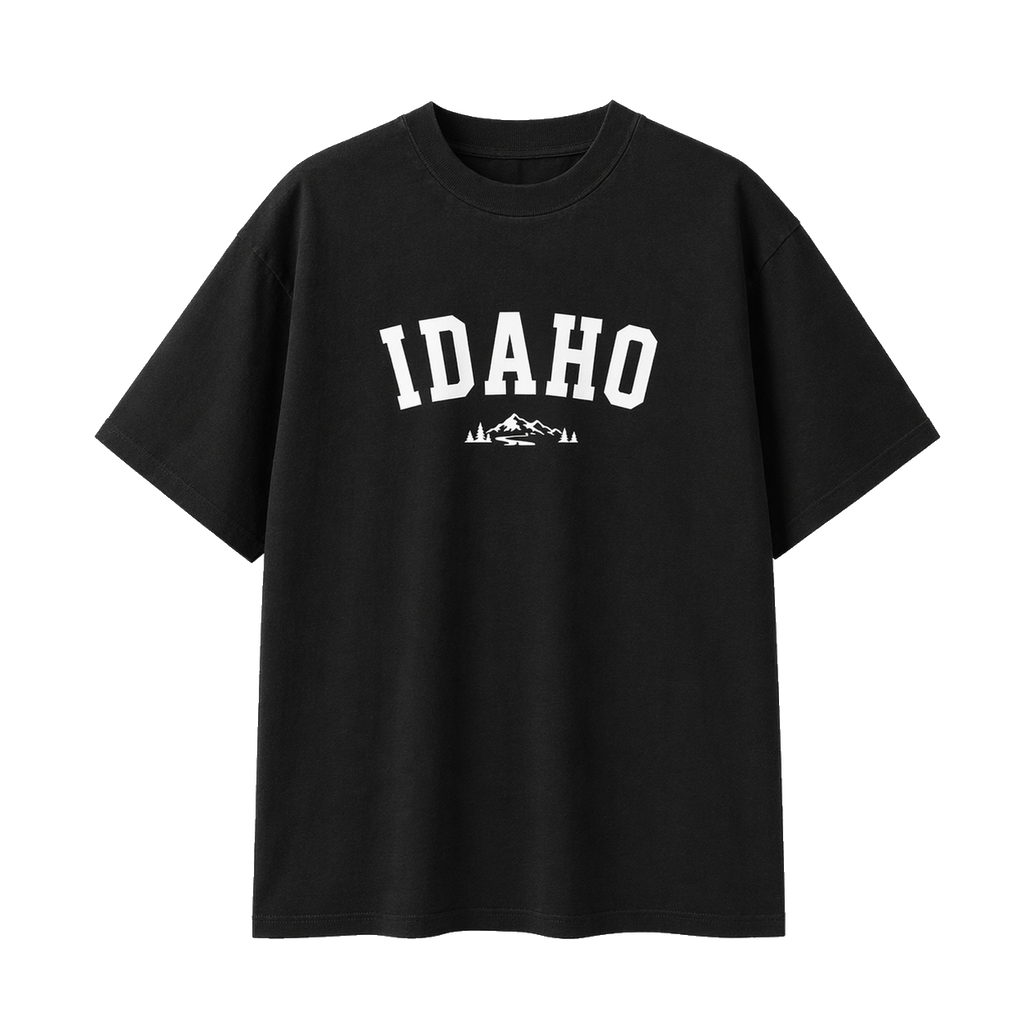 Collection 9 Idaho Essential Cotton T-Shirt - Black front