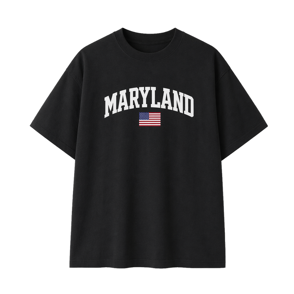 Collection 2 Maryland Essential Cotton T-Shirt - Black front
