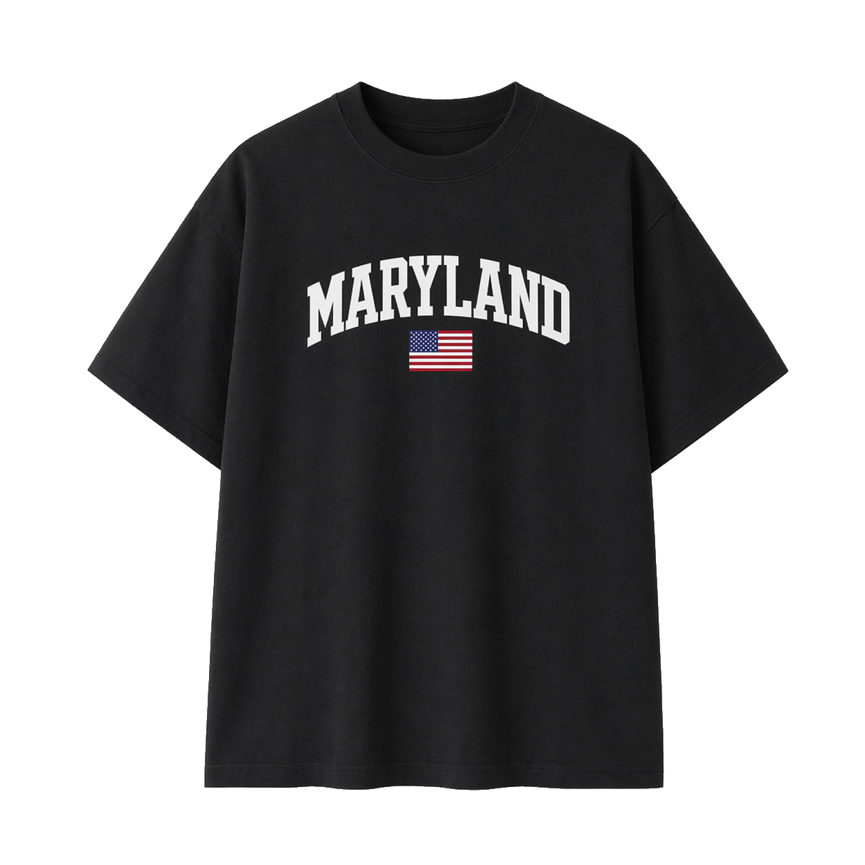 Collection 2 Maryland Essential Cotton T-Shirt - Black front