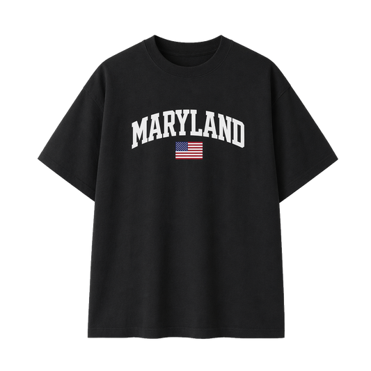 Collection 2 Maryland Essential Cotton T-Shirt - Black front
