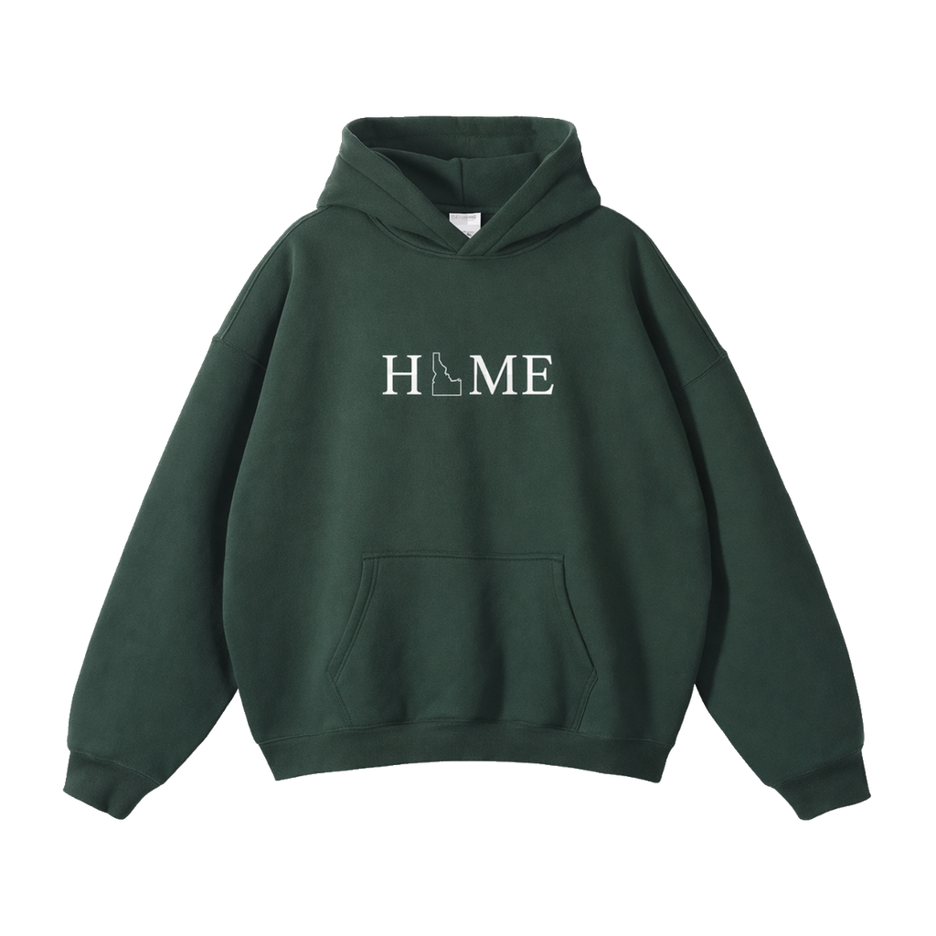 Collection 5 Idaho Oversize Fleeced Hoodie - Eden Green front
