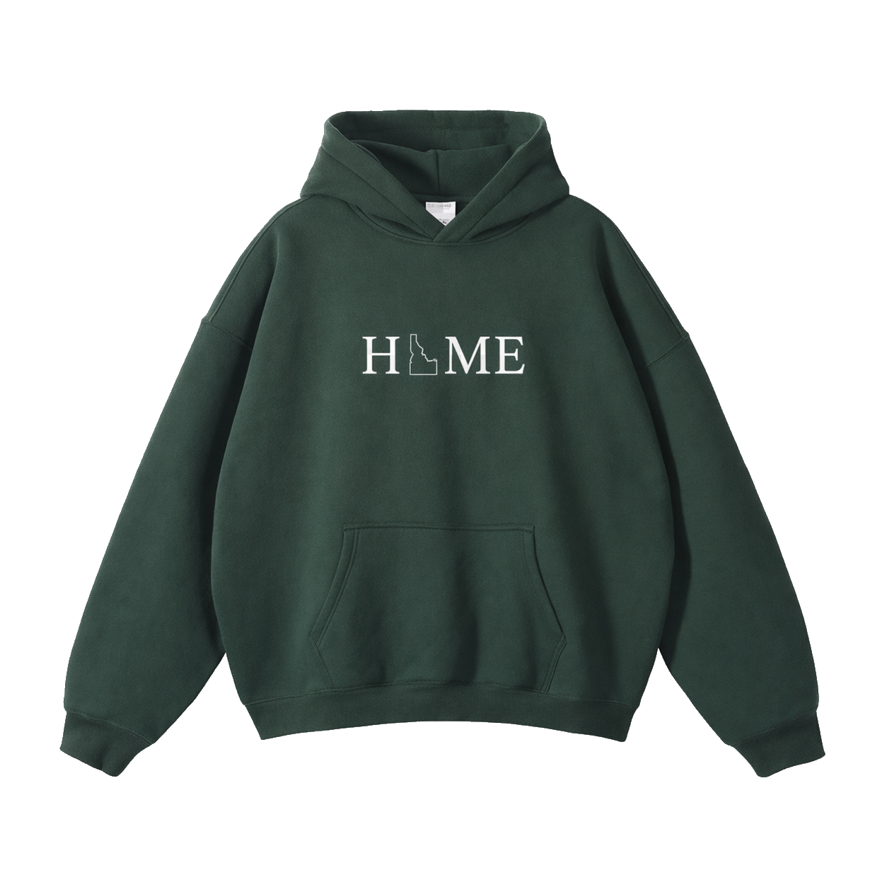 Collection 5 Idaho Oversize Fleeced Hoodie - Eden Green front