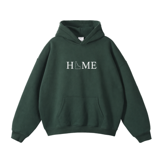 Collection 5 Idaho Oversize Fleeced Hoodie - Eden Green front