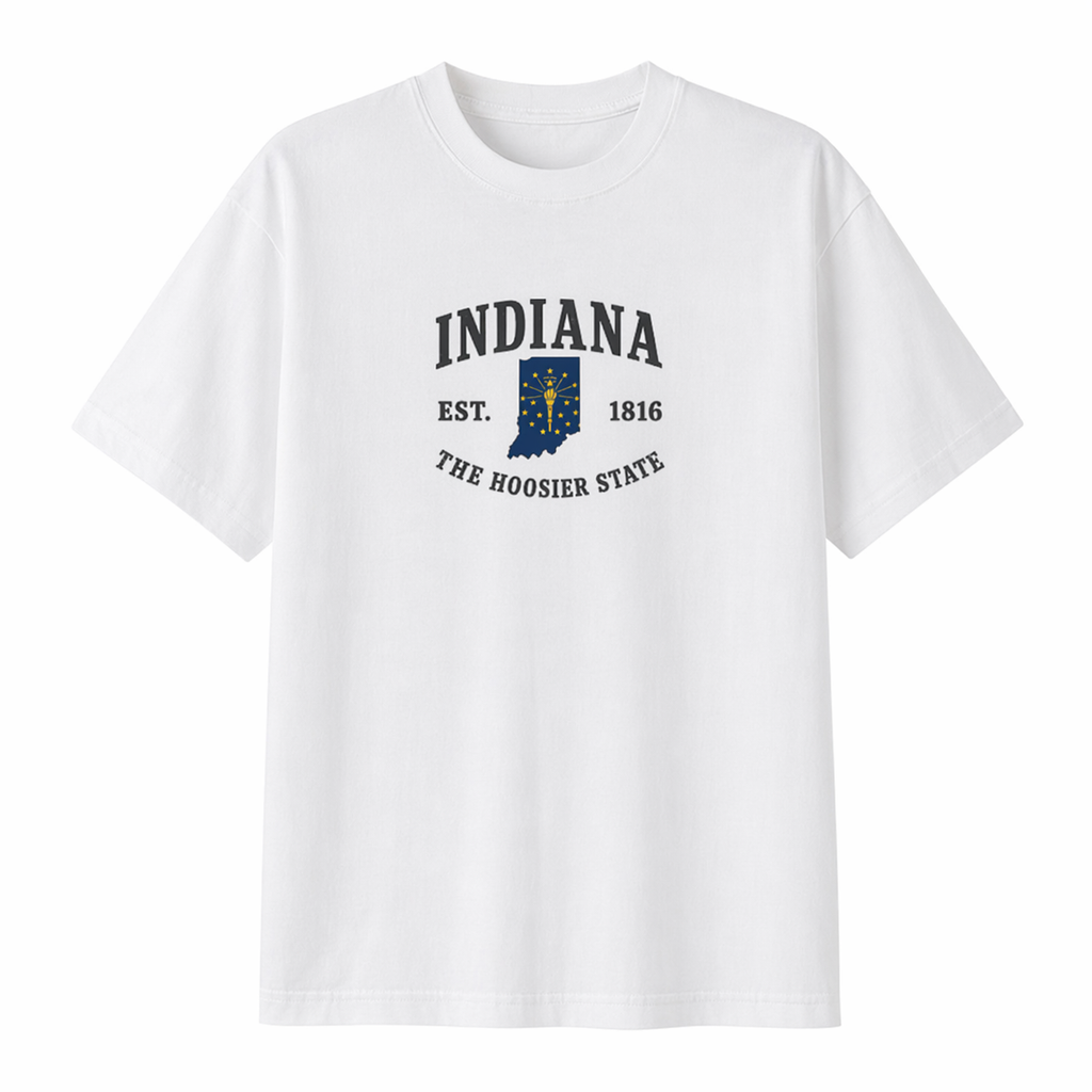 Collection 8 Indiana Essential Cotton T-Shirt - White front