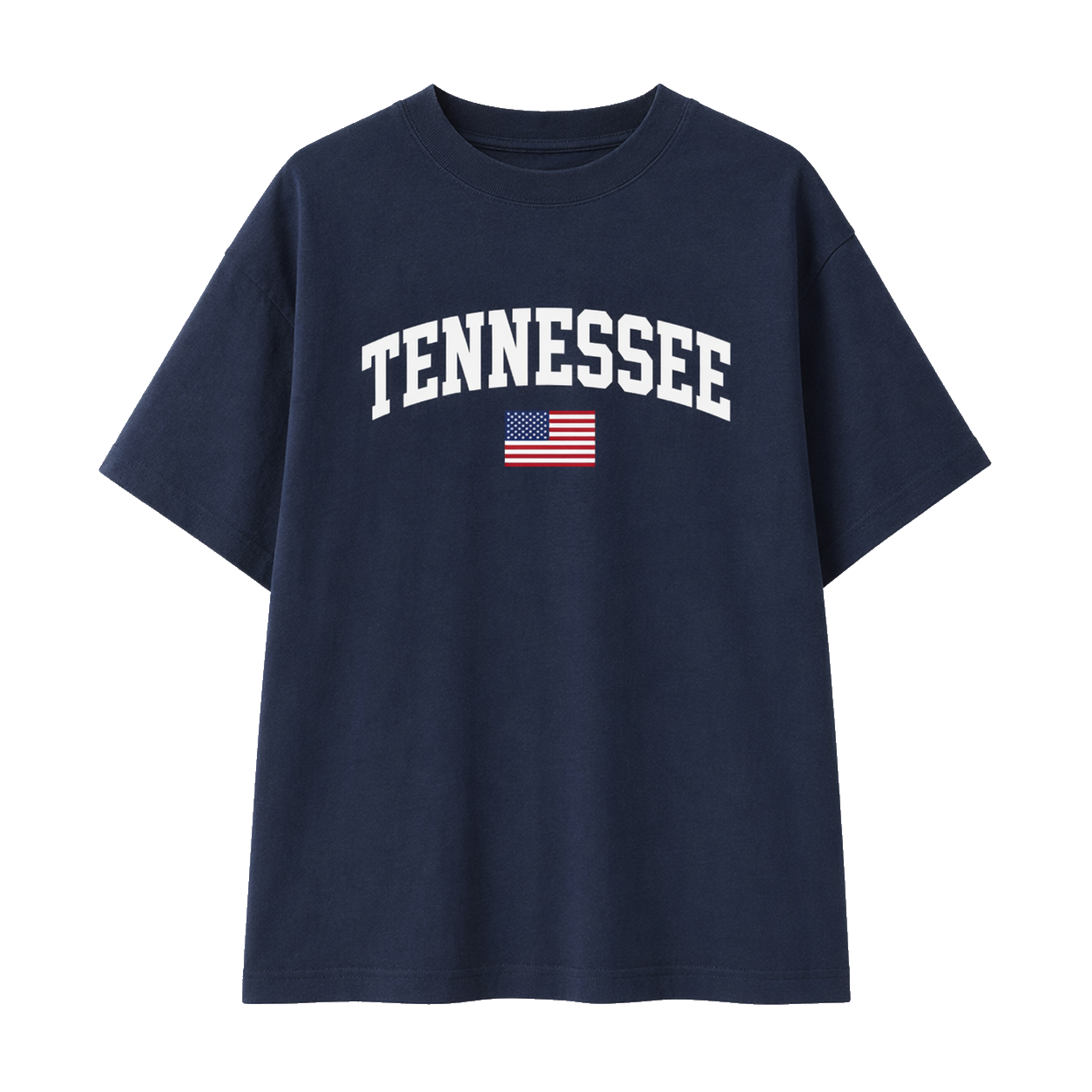 Collection 2 Tennessee Essential Cotton T-Shirt - Navy Blue front