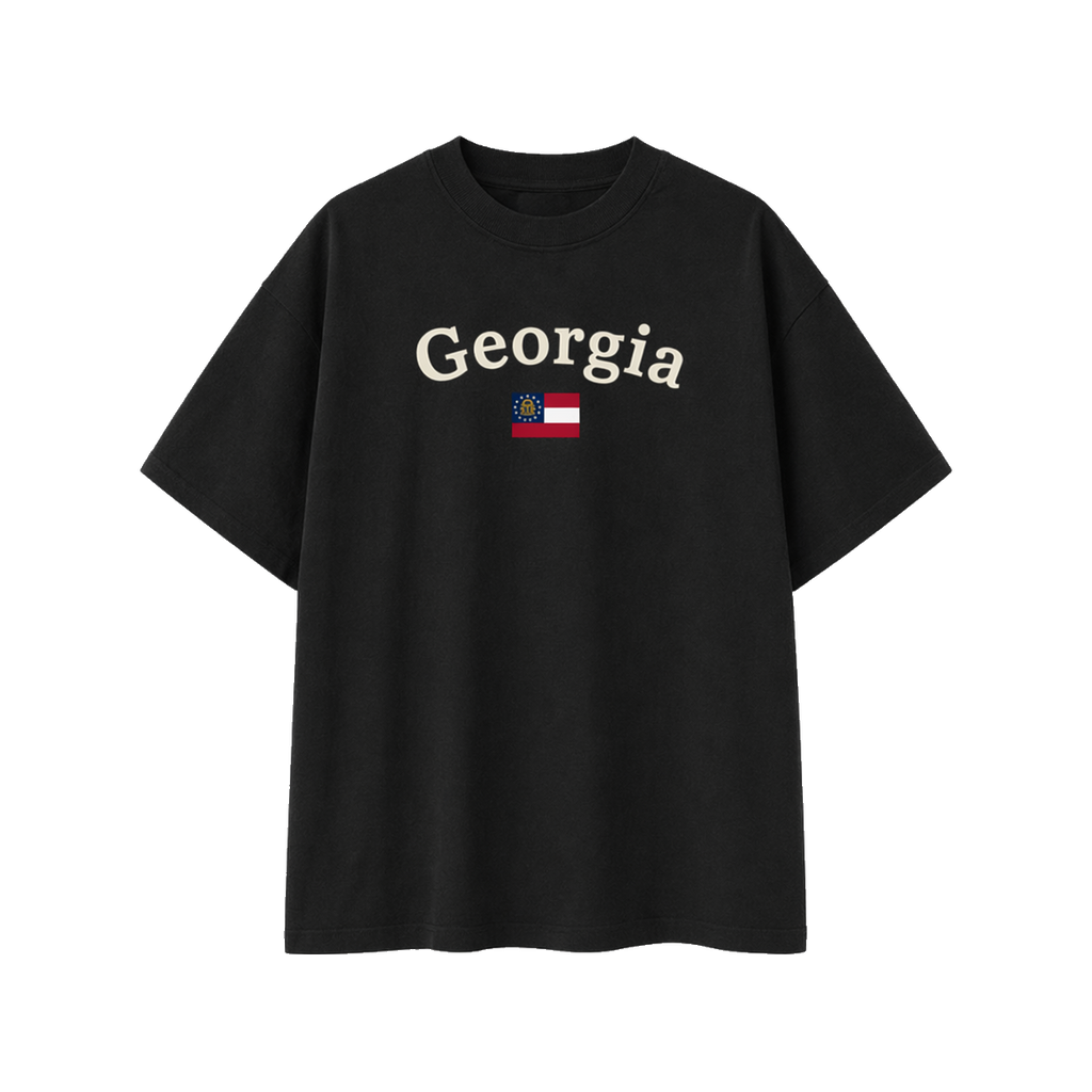 Collection 6 Georgia Essential Cotton T-Shirt - Black front