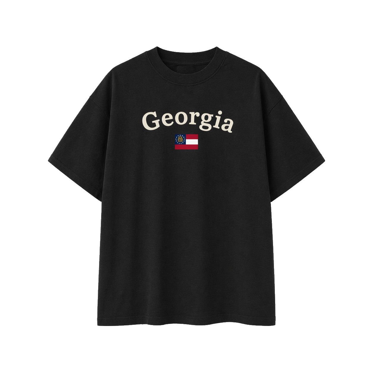 Collection 6 Georgia Essential Cotton T-Shirt - Black front