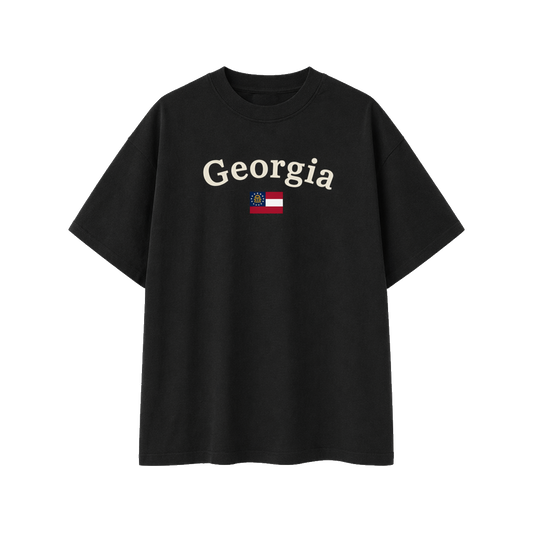 Collection 6 Georgia Essential Cotton T-Shirt - Black front