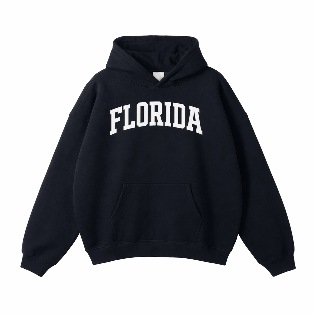 Collection 1 Florida Oversize Fleeced Hoodie - Black front