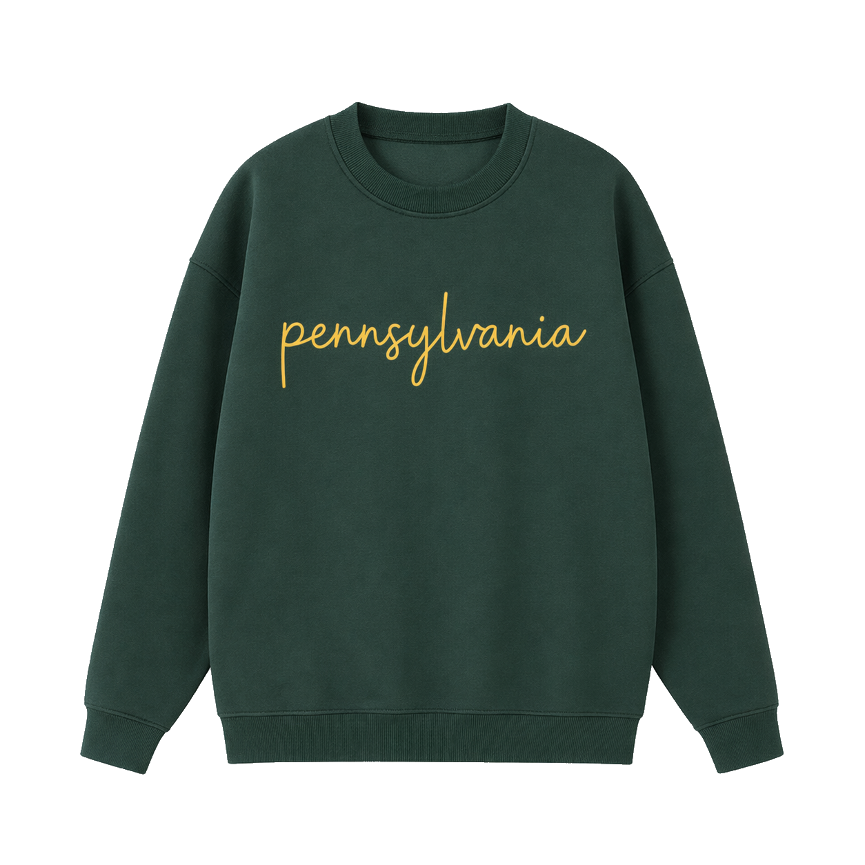 Collection 3 Pennsylvania Essential Heavyweight Crewneck Sweatshirt - Dark Green front