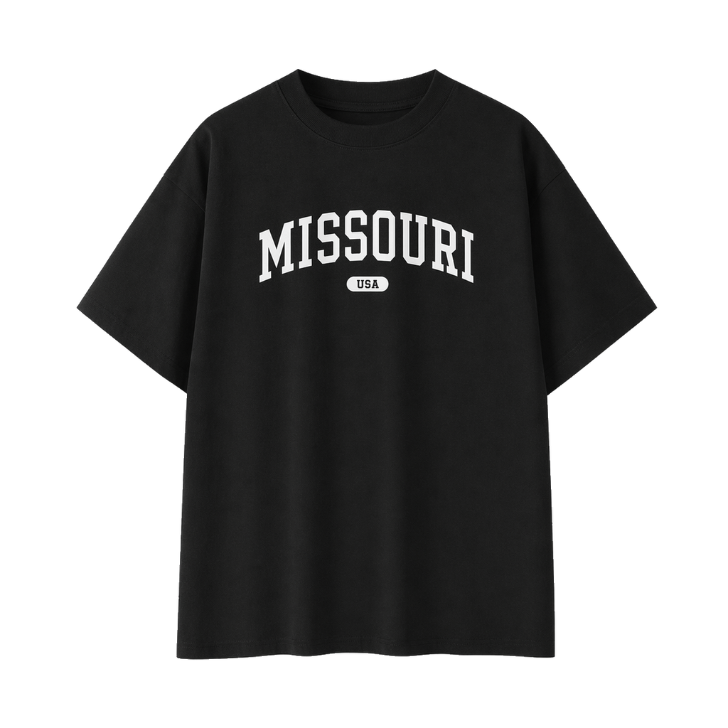 Collection 4 Missouri Essential Cotton T-Shirt - Black front