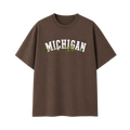 Collection 10 Michigan Essential Cotton T-Shirt - Coffee front