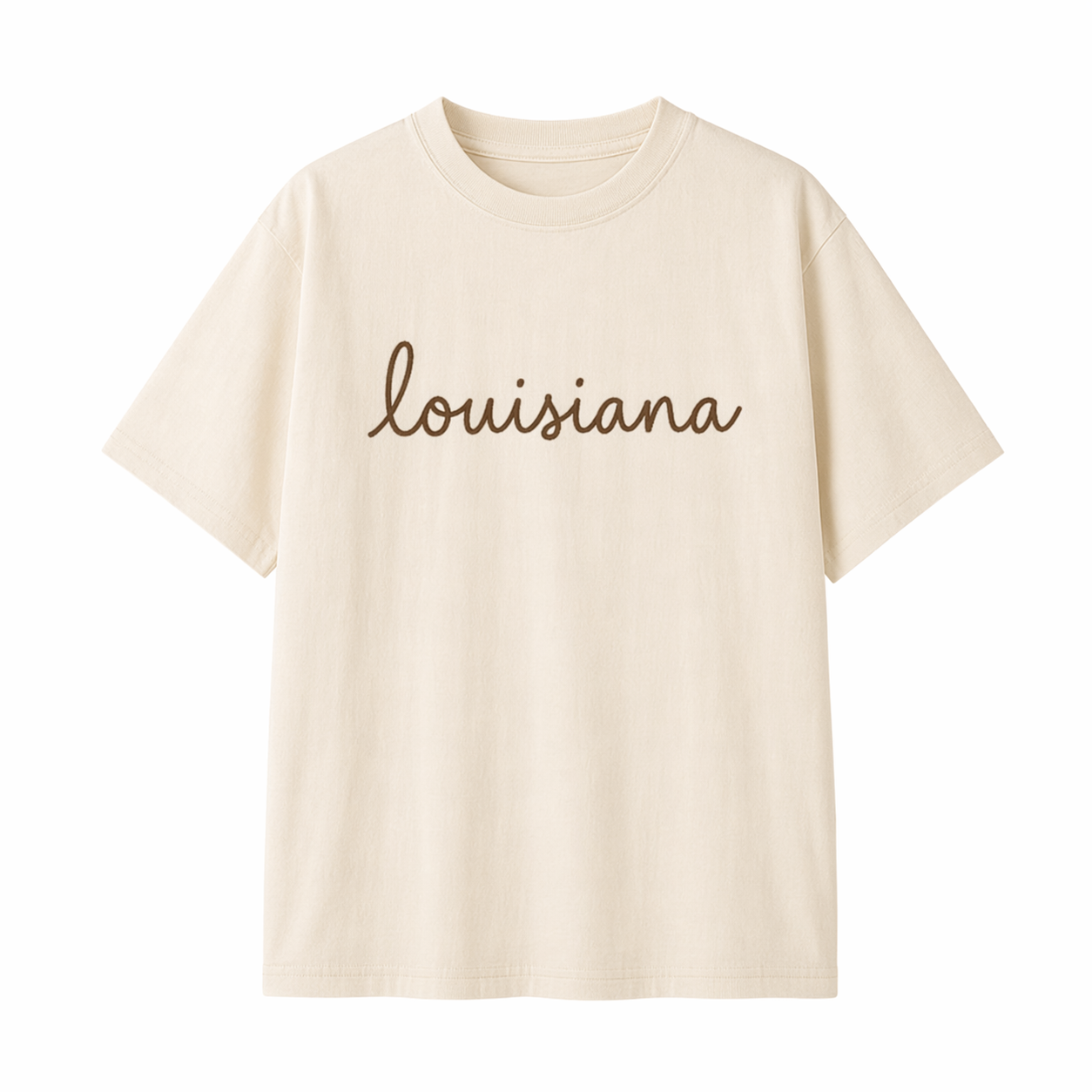 Collection 3 Louisiana Essential Cotton T-Shirt - Apricot front
