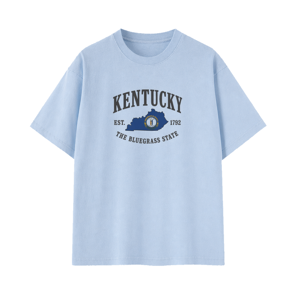 Collection 8 Kentucky Essential Cotton T-Shirt - Light Blue front