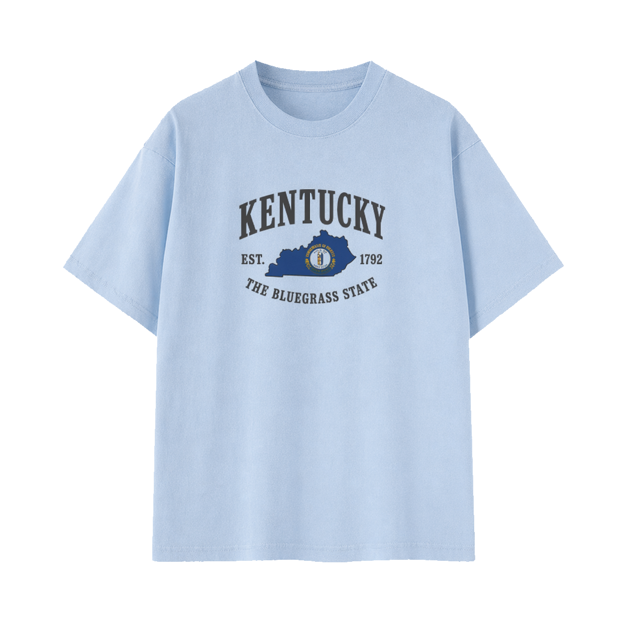 Collection 8 Kentucky Essential Cotton T-Shirt - Light Blue front