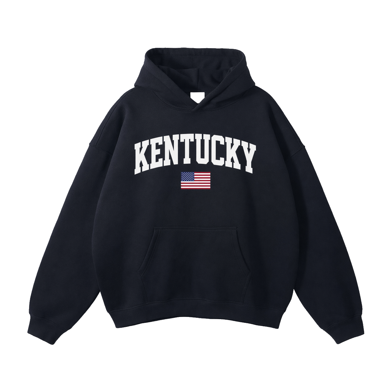 Collection 2 Kentucky Oversize Fleeced Hoodie - Black front