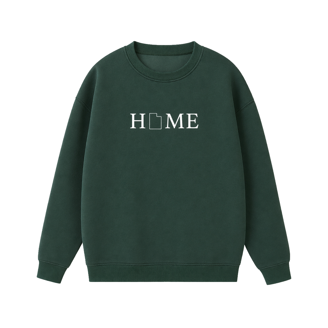 Collection 5 Utah Essential Heavyweight Crewneck Sweatshirt - Dark Green front