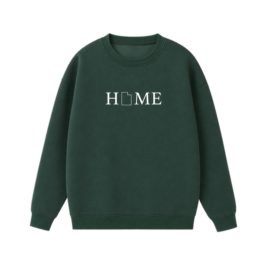 Collection 5 Utah Essential Heavyweight Crewneck Sweatshirt - Dark Green front