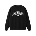 Collection 4 Arkansas Essential Heavyweight Crewneck Sweatshirt - Black front