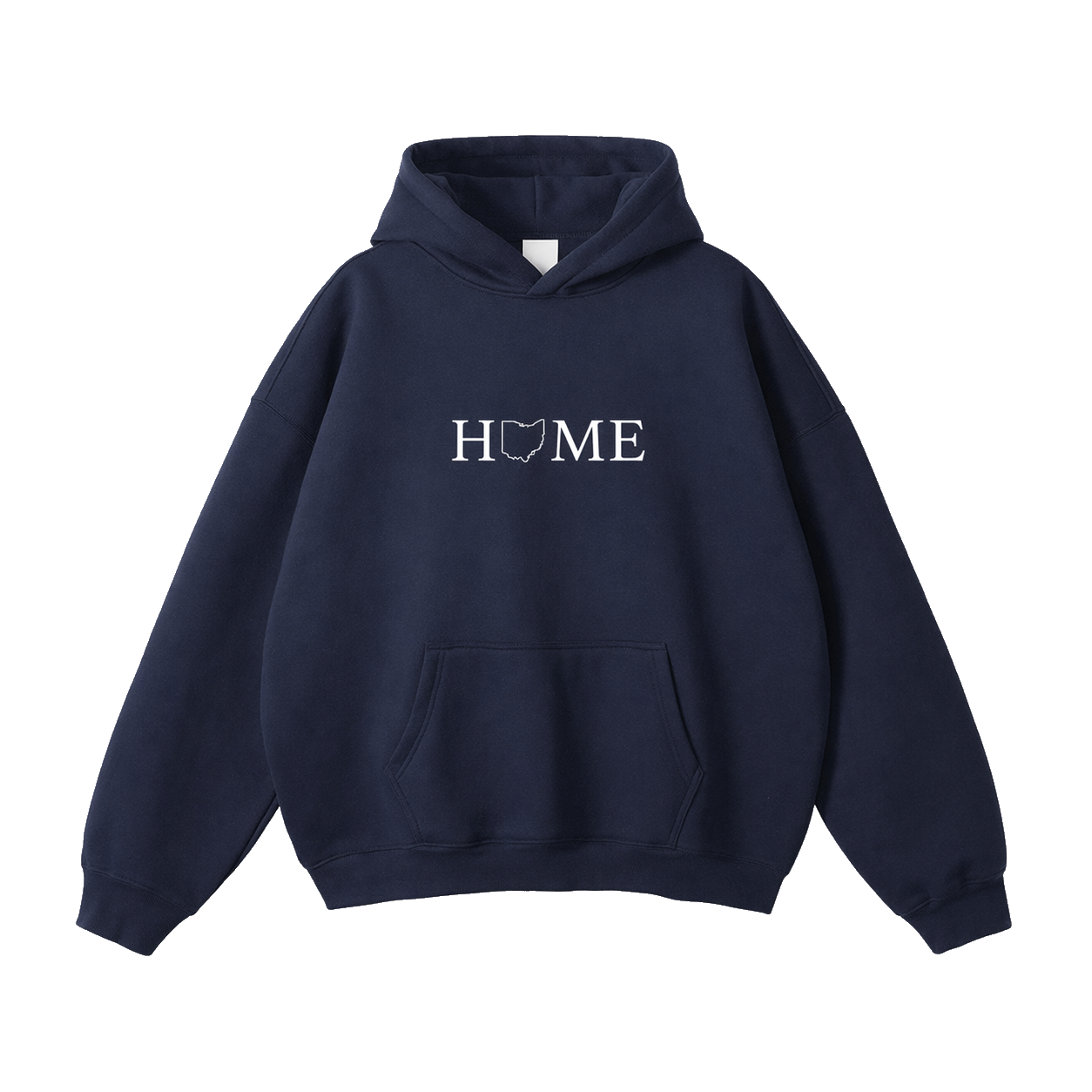 Collection 5 Ohio Oversize Fleeced Hoodie - Navy Blue front