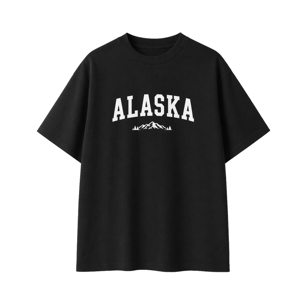 Collection 9 Alaska Essential Cotton T-Shirt - Black front